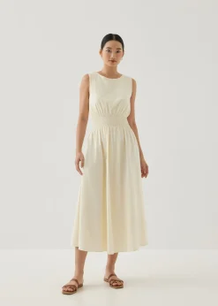 Ariza Cotton Fit & Flare Midaxi Dress