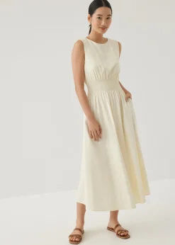Ariza Cotton Fit & Flare Midaxi Dress