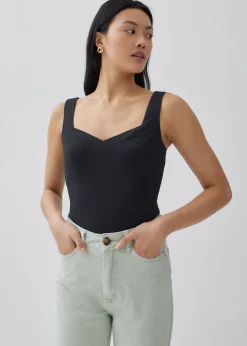 Arlene Textured Bustier Top