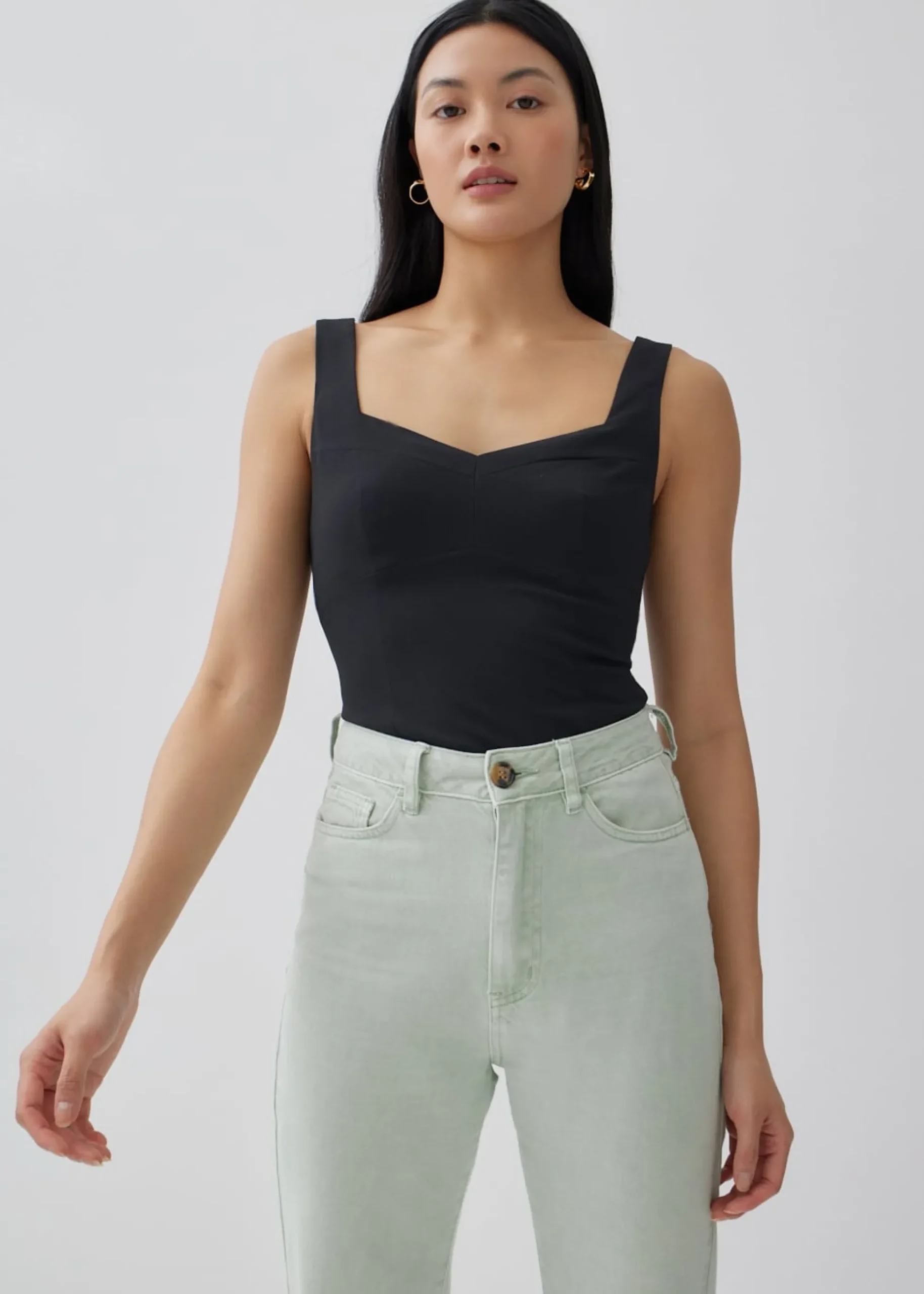 Arlene Textured Bustier Top
