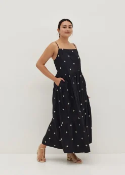 Arleth Embroidered Tiered Maxi Dress