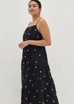 Arleth Embroidered Tiered Maxi Dress
