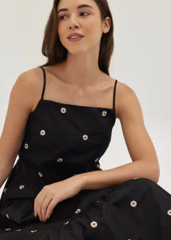 Arleth Embroidered Tiered Maxi Dress