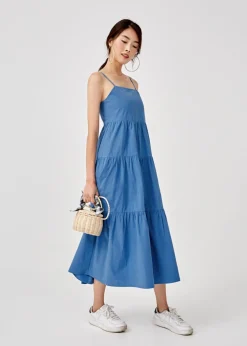 Arrietta Ruffle Hem Maxi Dress