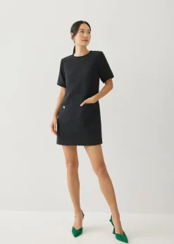 Ashanti Tweed Shift Mini Dress