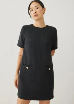 Ashanti Tweed Shift Mini Dress