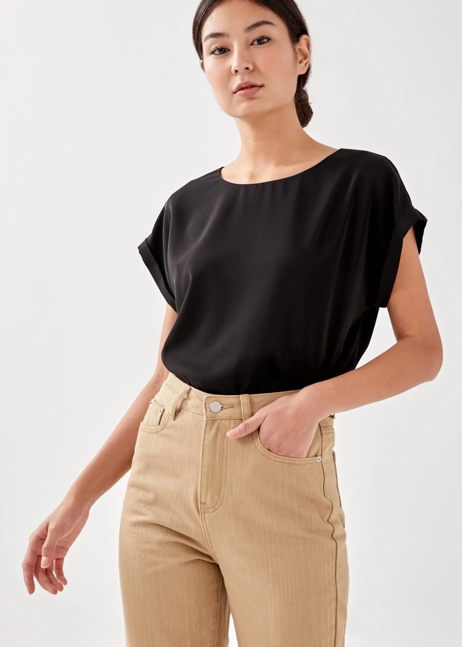Ashari Drop Shoulder Shell Top