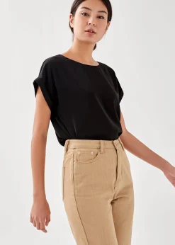 Ashari Drop Shoulder Shell Top