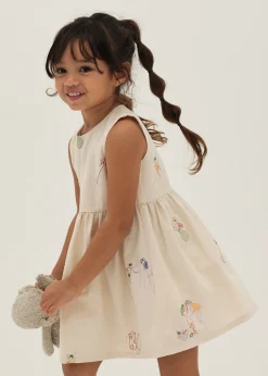 Ashlyn Embroidered Babydoll Dress in Humble Abode