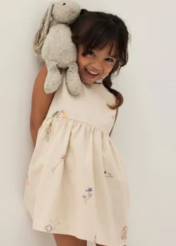 Ashlyn Embroidered Babydoll Dress in Humble Abode