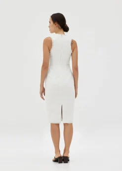 Asten Tweed Bodycon Midi Dress