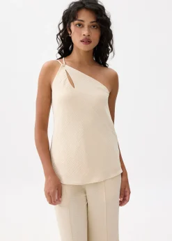 Asymmetric Cut Out Toga Top