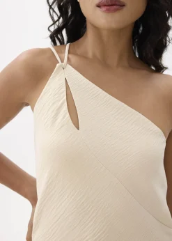 Asymmetric Cut Out Toga Top