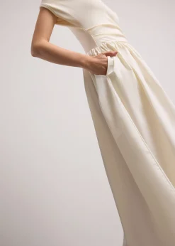 Asymmetric Fit & Flare Midaxi Dress