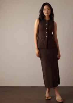 Ayami Knit A-line Midaxi Skirt