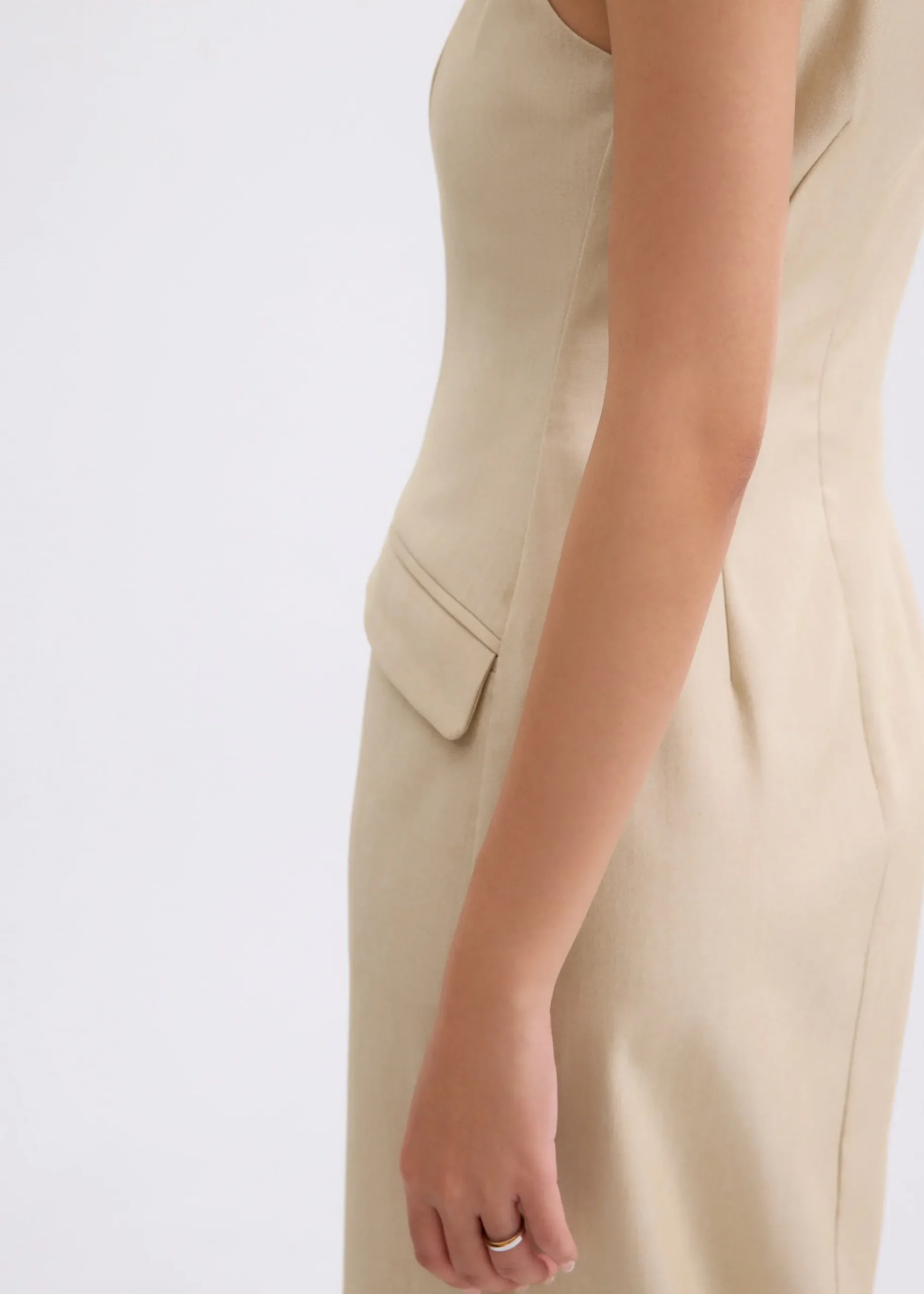 Azalea Straight Neck Column Midaxi Dress