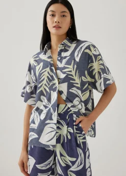 Azari Button Down Shirt in Tropical Breeze