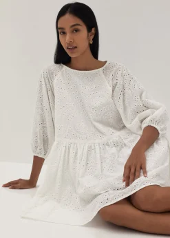 Beatriz Broderie Puff Sleeve Dress