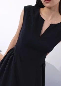 Becca Panelled Ruched Fit & Flare Midaxi Dress