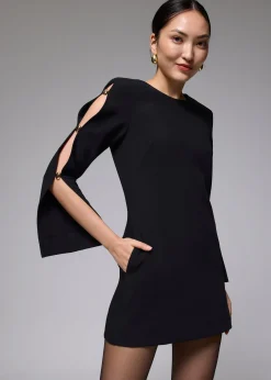 Bell Sleeve Shift Mini Dress