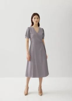 Berenice Linen Wrap Dress