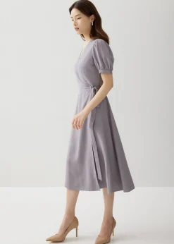 Berenice Linen Wrap Dress