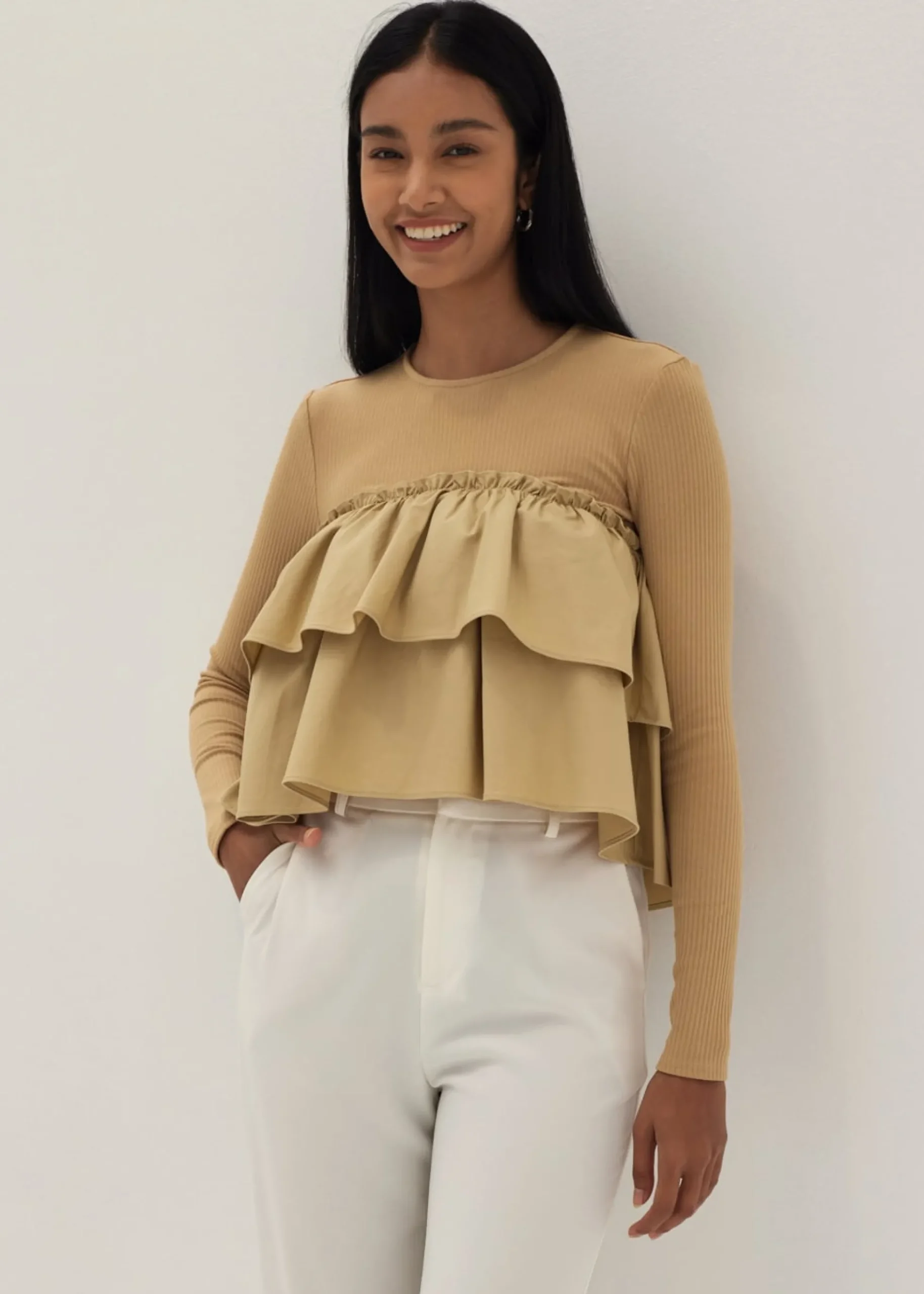 Bernice Tiered Frill Top