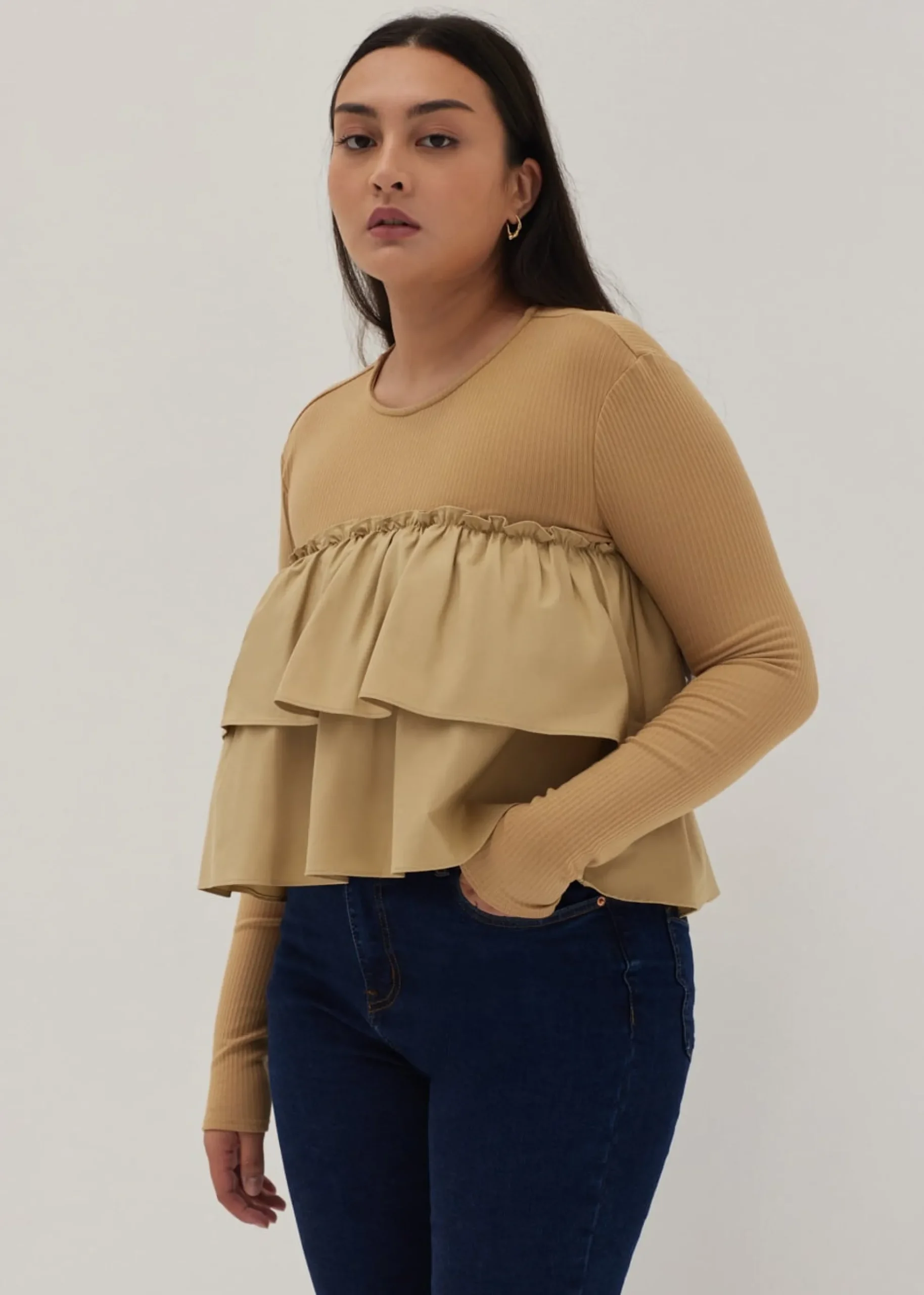 Bernice Tiered Frill Top