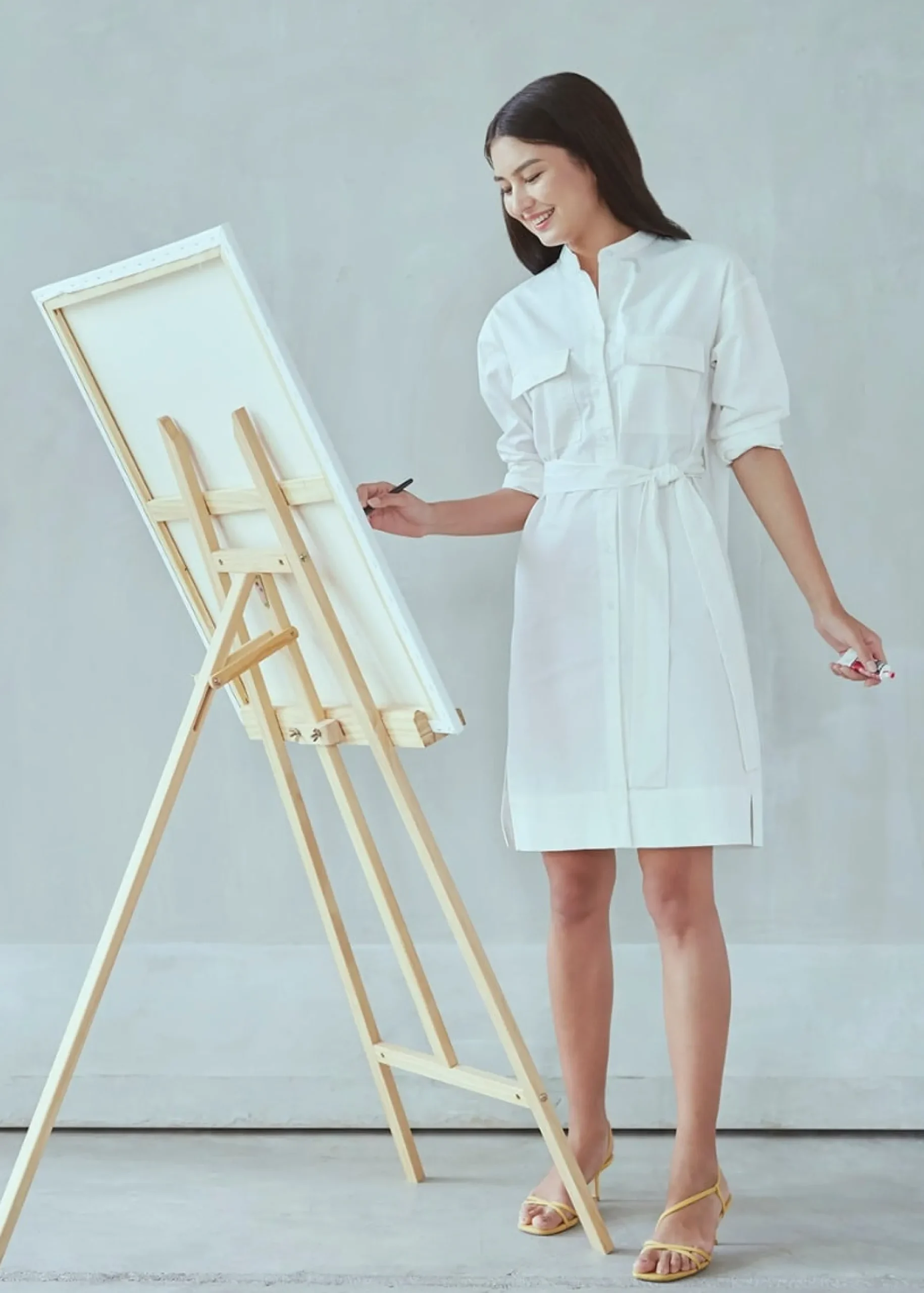 Bessie Sash Tie Shirt Dress