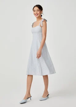 Betulia Gingham Padded Bustier Dress