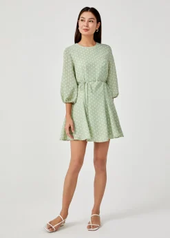 Biana Polka Dot Swing Dress