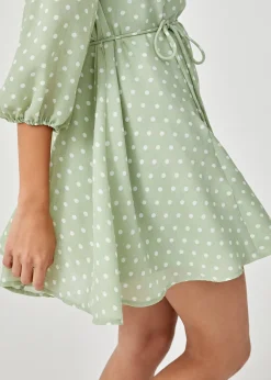 Biana Polka Dot Swing Dress