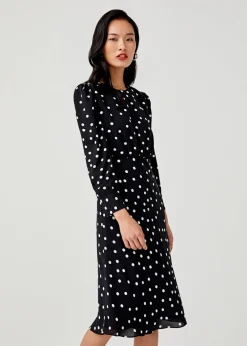 Blaise Midi Polka Dot Dress
