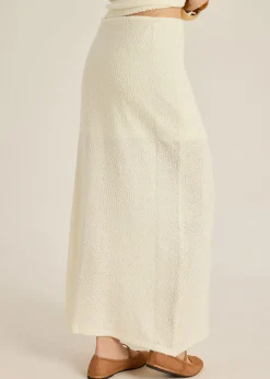 Boucle Knit Column Skirt