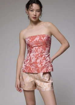 BraFree by LB Brocade Fitted Tube Top