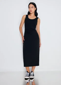 BraFree by LB Jersey Round Neck Column Midaxi Dress