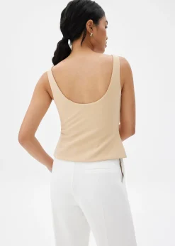 BraFree by LB Natalia Scoop Neck Fitted Top