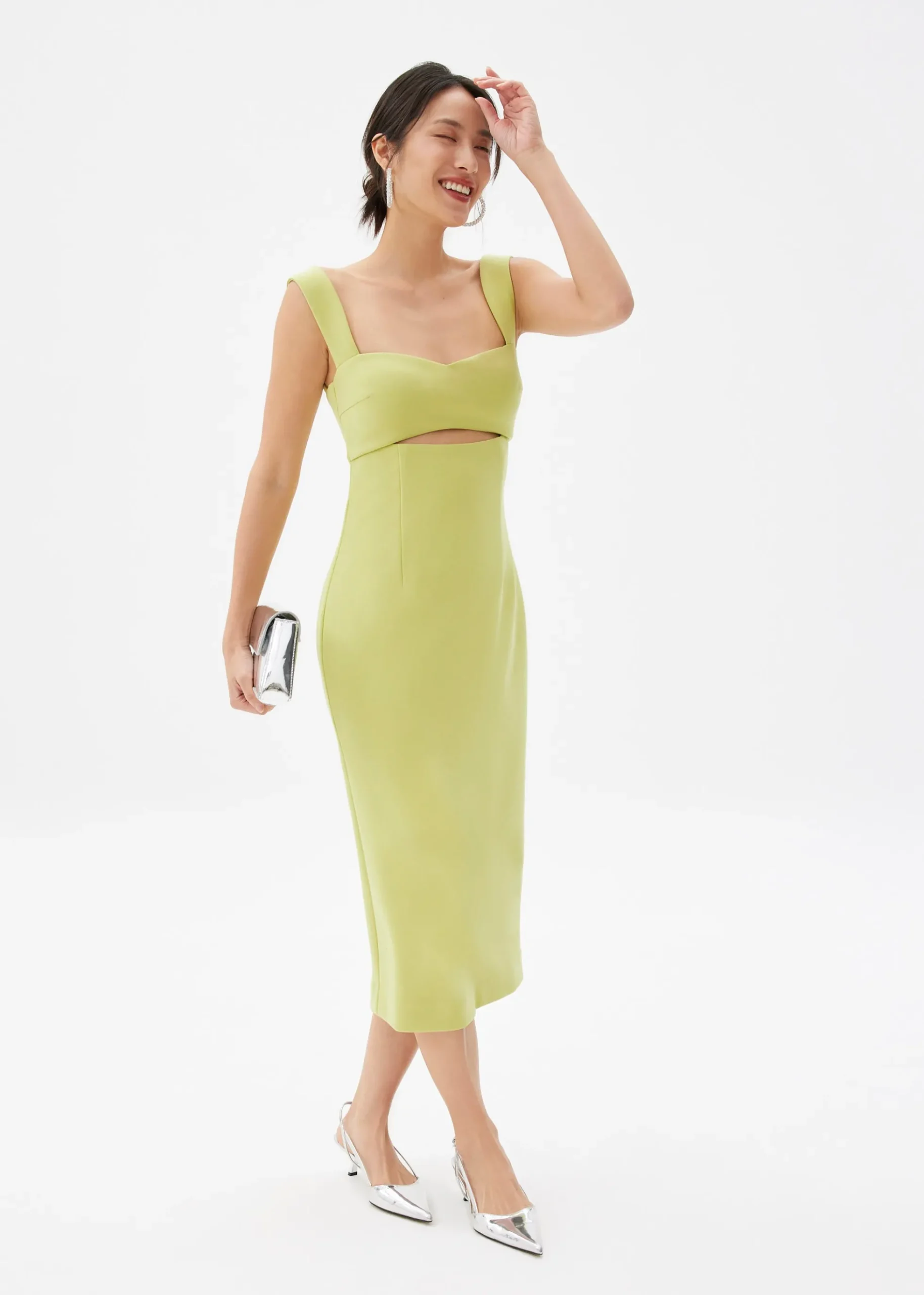 BraFree by LB Nicole Cut Out Midi Dress