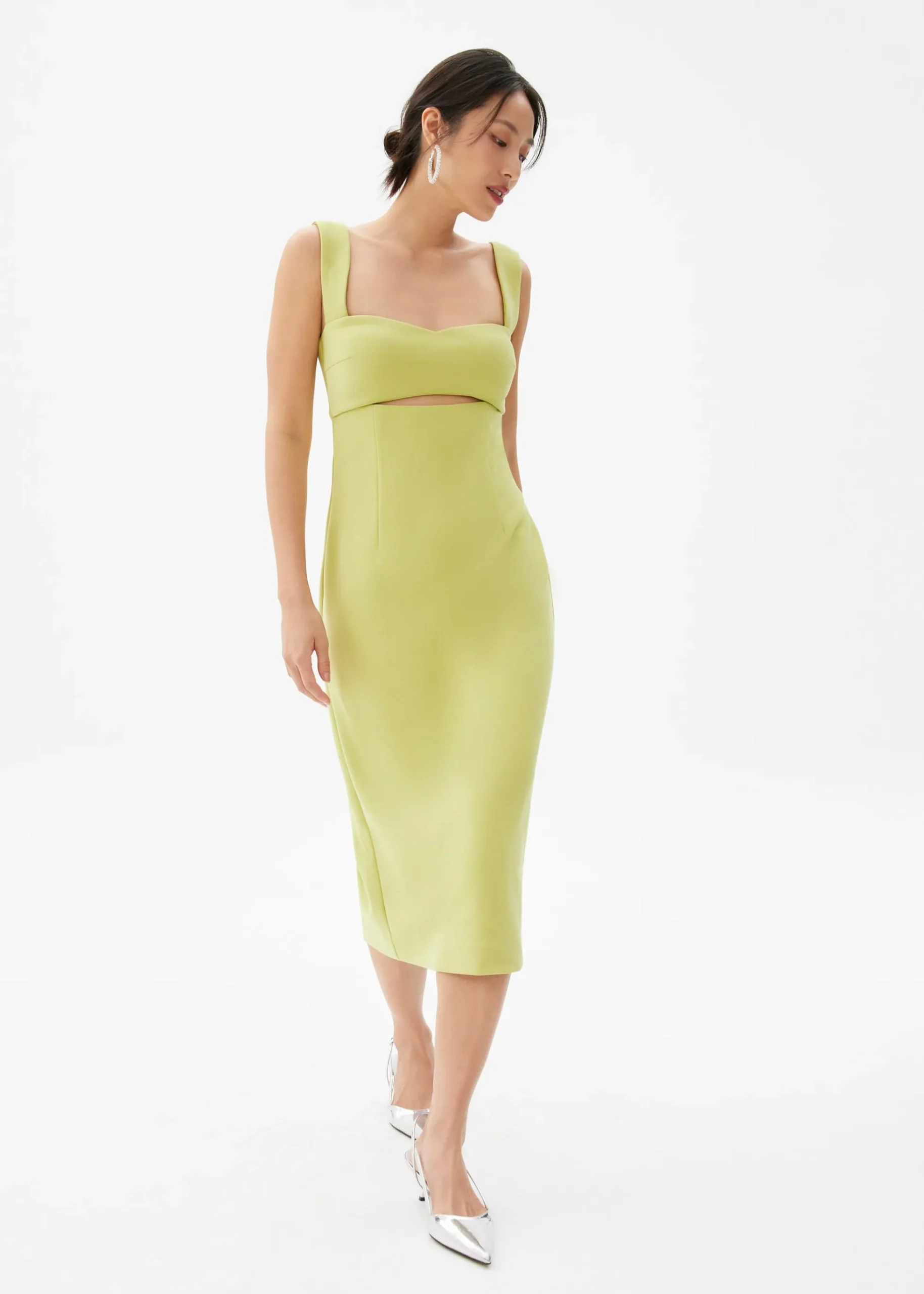 BraFree by LB Nicole Cut Out Midi Dress