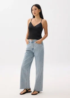 BraFree by LB Satin V-neck Camisole Top
