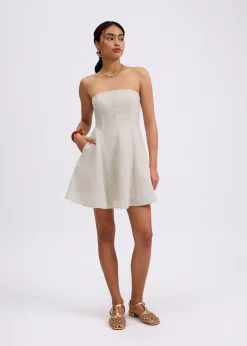 BraFree by LB Tube Fit & Flare Mini Dress in Garden City Blooms