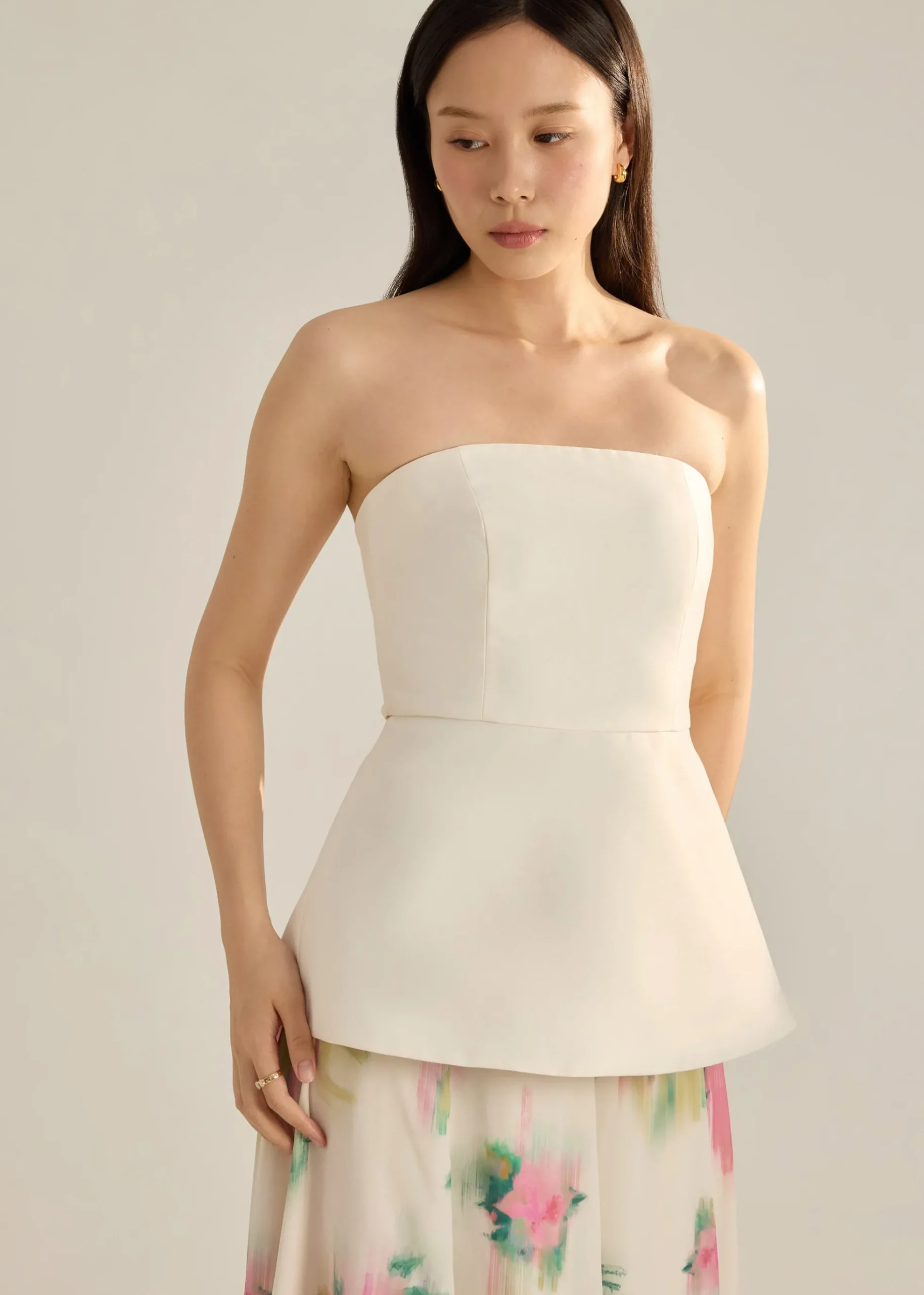 BraFree by LB Tube Top With Ribbon Tie