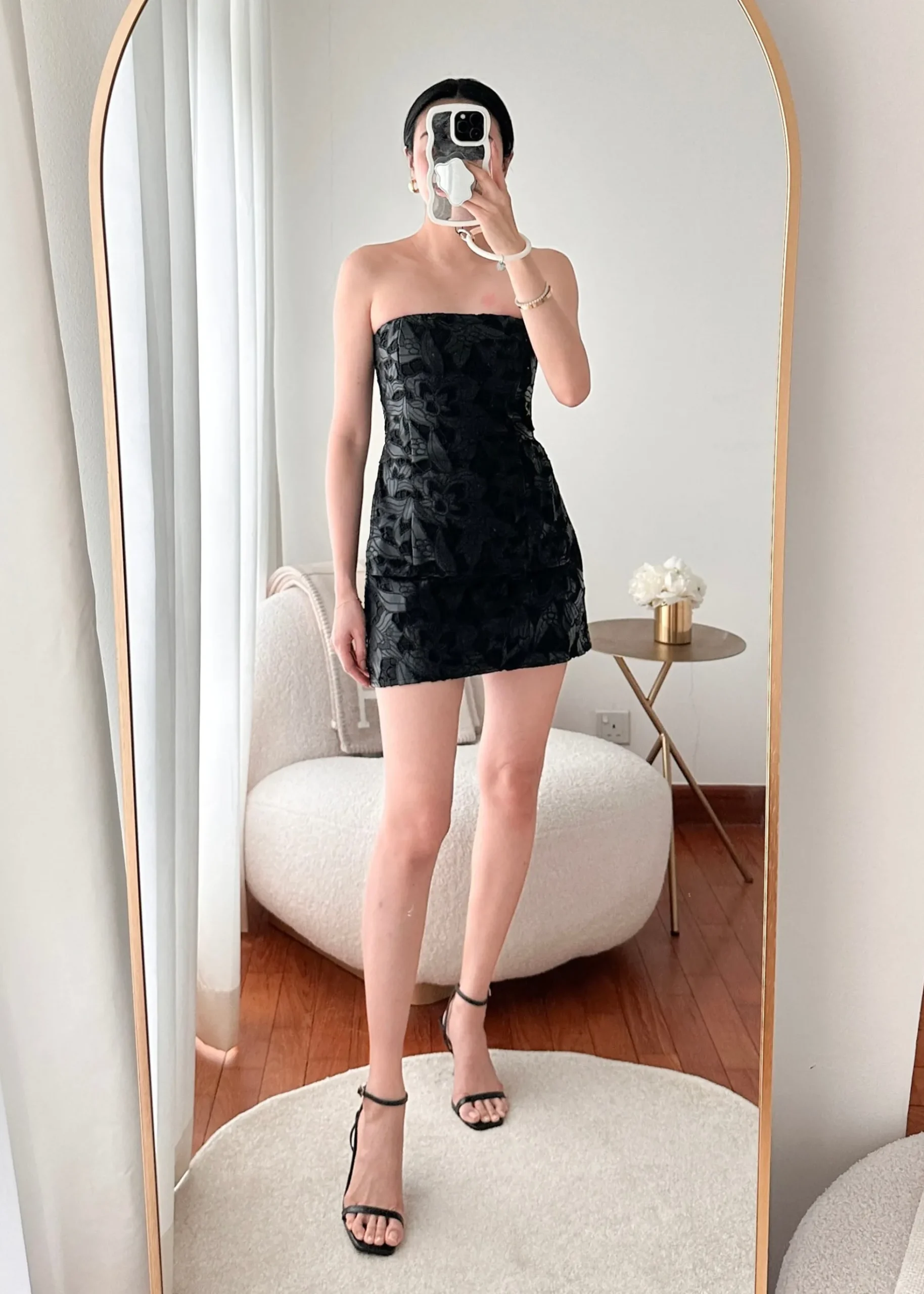 BraFree by LB Vegan Leather Lace Tube Top