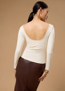 BraFree by LB Xinyi Jersey Boat Neck Fitted Tee