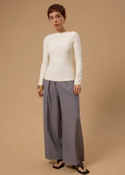 BraFree by LB Xinyi Jersey Boat Neck Fitted Tee