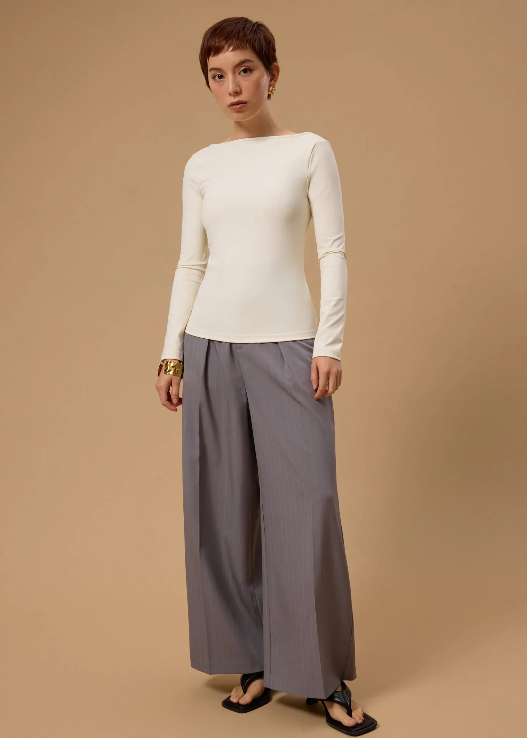 BraFree by LB Xinyi Jersey Boat Neck Fitted Tee