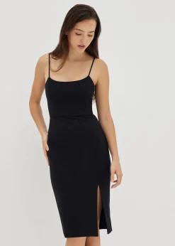 Brienna Bodycon Slit Dress