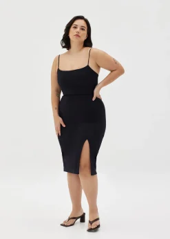 Brienna Bodycon Slit Dress