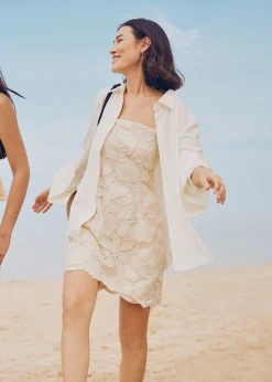 Broderie A-line Mini Dress