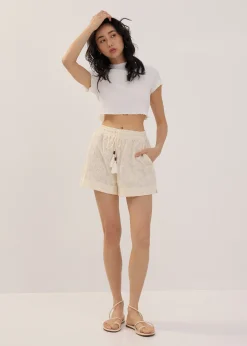Broderie Tailored Shorts